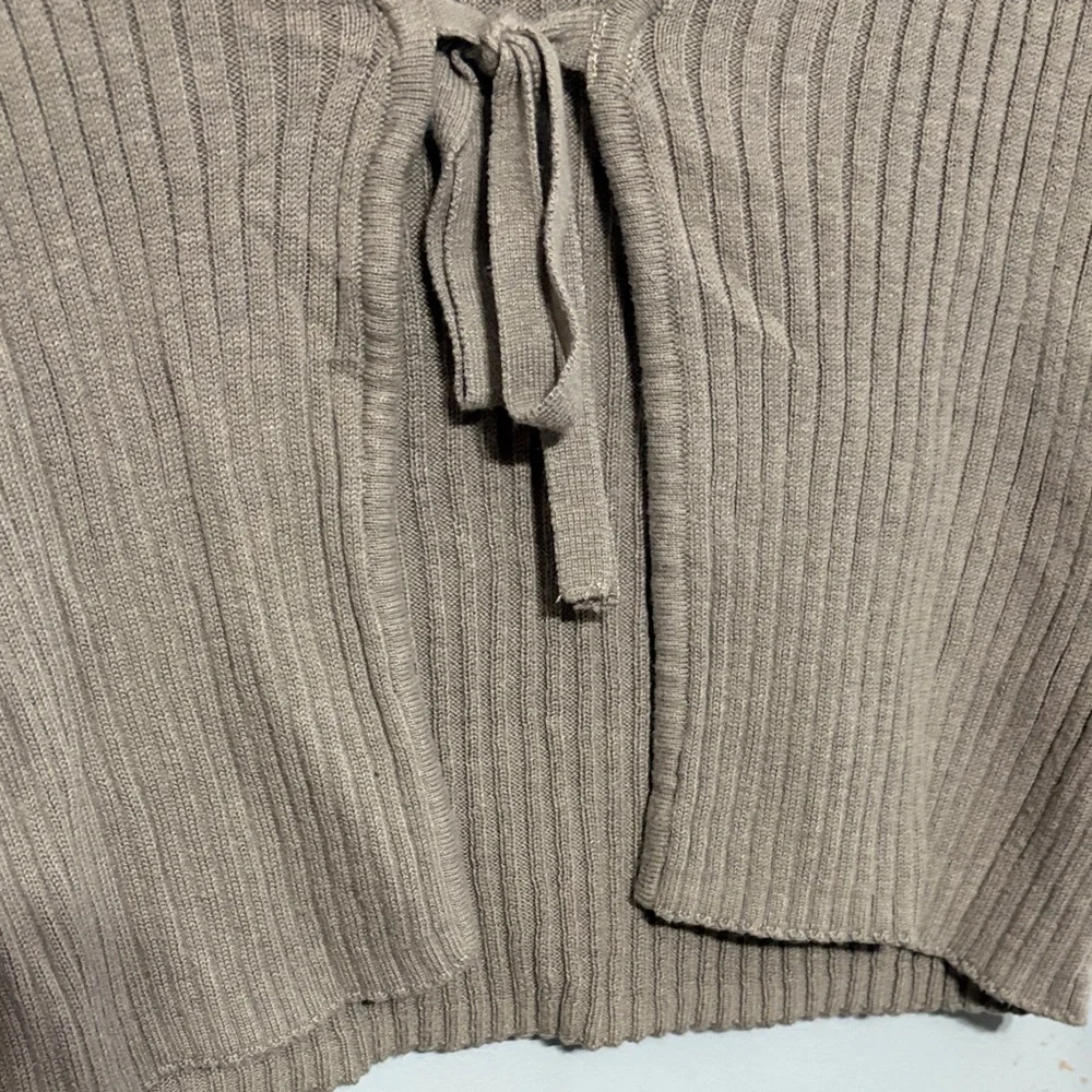 Harlow Taupe Ribbed Knitwear - Picture 6 of 7